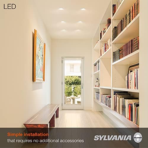 - Вградени led лампа SYLVANIA 5 /6 с регулируема яркост, 9 W = 65 W, 675 лумена, мек бял 3000 До изчислява на влажност на въздуха - 12
