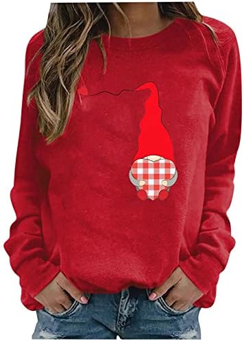 Дамски Ризи с дълъг ръкав в Деня на Св. Валентин, Hoody с изображение на Любовта на Елф, Извънгабаритни Сладък Пуловер с