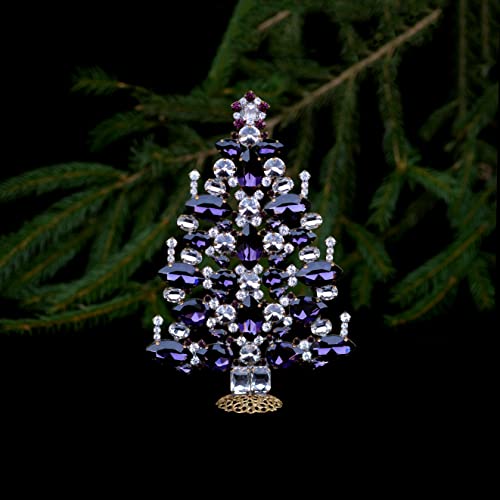Украса в изобилие (лилаво), Луксозно украсата на елхата на рождественском плот