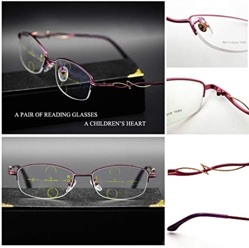 HORV Прогресивно Многофокусные Очила за четене, Дамски слънчеви очила с двойно предназначение Далечния и Близкия действия,