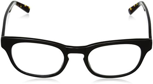 Реквием A. Дж. Морган 2.25 Правоъгълни Очила за четене, Черепахово-черно, 47 мм