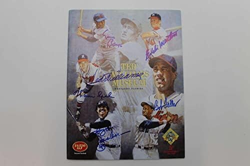 Тед Уилямс Подписа Годишник на Музея на 1998 г. С Автограф Реджи Бэнкса Jsa Loa D1998 - Списания MLB С Автограф