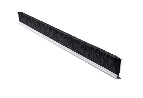 Метална четка Tanis Brush MB101096 с лека подложка от поцинкована стомана 7/16 инча, черна найлонова четина, с Обща дължина