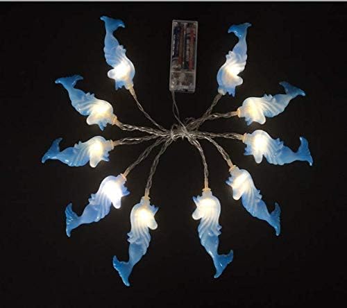 Lxcom, Осветление в Синьо Морско Конче Струнни Светлини 5,4 подножието Струнни Светлини 10 Светодиоди Декоративна Лампа На Батерии