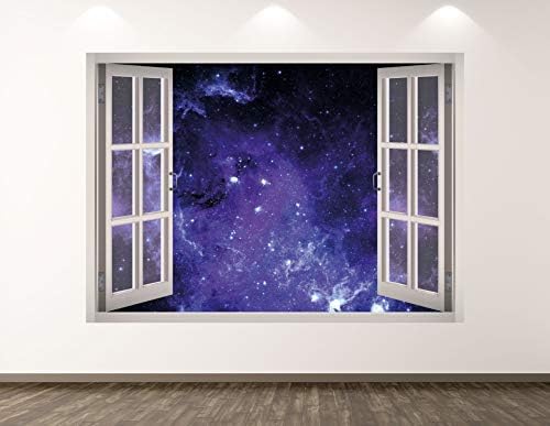 Западна Планинска Мъглявината Стикер За стена, Арт Декор на 3D Прозореца Космическа Звезда Стикер Рисувани Стенни Детска Стая Подарък