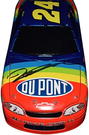 1998 Джеф Гордън с автограф на 24 DuPont Racing RAINBOW WARRIOR (Hendrick Motorsports) Ретро автомобил с черно стъкло, Рядък