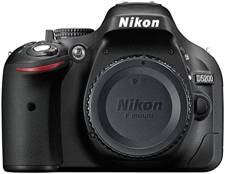 Цифров slr фотоапарат Nikon D5200 с резолюция 24,1 Мегапиксела CMOS Само в корпуса (черен) (обновена)