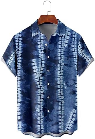 Xiloccer Мъжки Ризи с Къс Ръкав, Риза с Копчета с Шарени Ризи за Мъже, Hoody, Мъжки Ризи С Шарени Хавайски