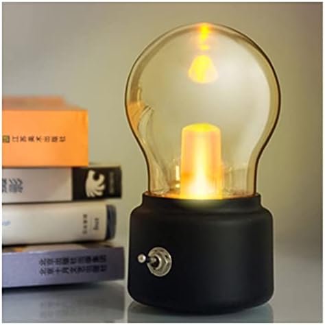 FANGGIRL Домашен USB Малка нощна светлина, Лампа с крушка в Ретро стил, която се презарежда Декоративни Нощни Led нощна светлина за Сън, за