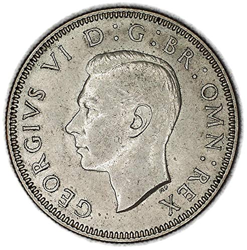 1938 ВЕЛИКОБРИТАНИЯ 1938 Великобритания Английски герб Джордж VI с индийското сребро шиллингом В Необращенном Формата на