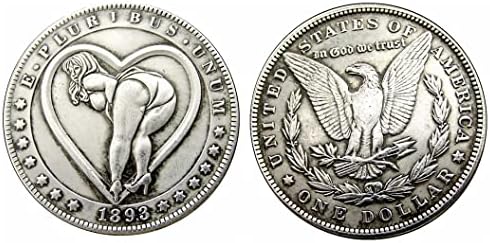 Американската Сребърен Долар Монета Красиво Момиче в Секси Монета 5 Допълнителни Копия на Чуждестранни Възпоменателни монети 49-53