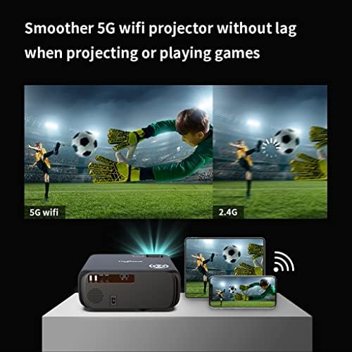 Проектор CXDTBH 1080p Td97 Android Led Full Video Projector Proyector За домашно кино 4k Филм Cinema Smart Phone в прожектор (Цвят: