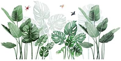 Растения Растения Стая Зелена Домашна Стена Листа от Тропически Етикети Етикети Детски Стикер за Стена, Стикери за Стените на Стаята