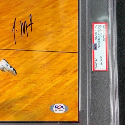Джа Морант Подписа Снимка 8x10 с PSA / ДНК В капсула Auto Grade 10 Gem Mint - Снимки на NBA с автограф