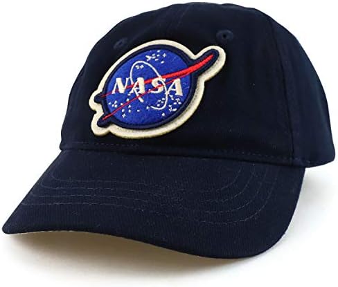 Armycrew Официално Лицензировала бейзболна шапка на НАСА Insignia от памук за деца и младежи