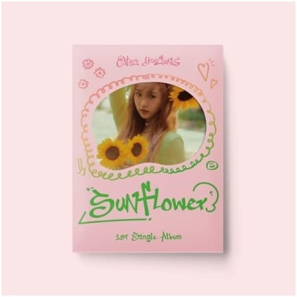 WEKI MEKI Choi YooJung Sunflower 1-ия сингъл от албума на CD + Лепене + Книга + Печатна снимка + Фотокарточка + Полярен + Стикер