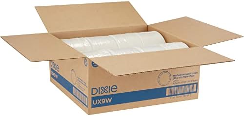 Хартиена чиния Dixie UX9WS Pathways Wise, диаметър 8,5 инча (4 опаковки, 125 чинии в опаковка)