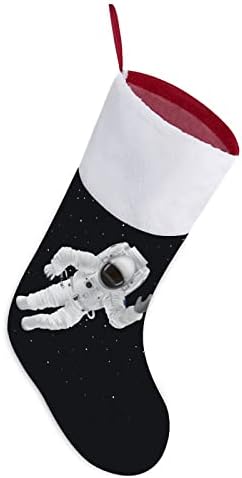 Космически Астронавт Червени Коледни Празници Чорапи Дом Декорации за Коледната Елха Окачени Чорапи За Камината