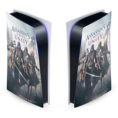 Дизайн на своята практика за главата Официално Лицензирана Корица за игра Assassin ' s Creed Unity Key Art Матова повърхност Винил Стикер На Предната панел, Детска Стикер на кож?