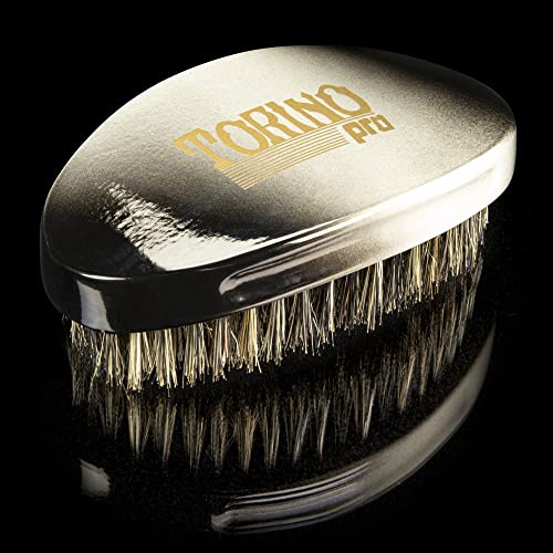 Вълнообразни четка Torino Pro от Brush king #81A - Мека заоблена четка Palm 360 Waves brush