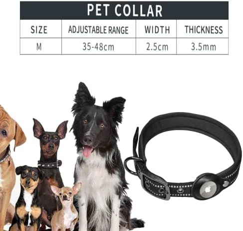 Отразяваща Нашийник за кучета с въздушна маркирани и 6-крак Кученце на каишка, Сверхпрочный Нашийник за кучета с калъф-държач за въздушна