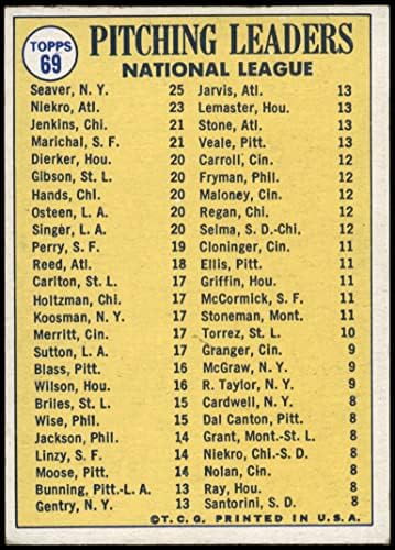 1970-Добрите питчеры № 69 НЛ Фърги Дженкинс / Хуан Маричал / Фил Никро / Това Siver Метс/ Брейвз/ Къбс/ Джайентс (Бейзболна картичка)