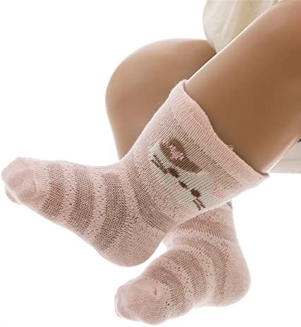 VWU Детски Чорапи за деца На глезените, изработени От Памук с глоба дишаща мрежа С животни 6 Опаковки 0-8 Години