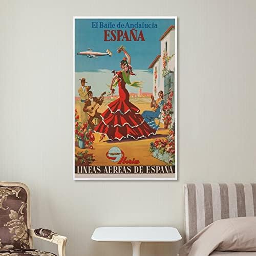 Плакат за пътуване, Реколта Плакати, Испания, Стенен Интериор, Интериор за стаи, Плакати, Стенни картини за Всекидневната, Платно, Стена Артистични