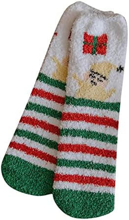 MIASHUI Женски Медни Чорапи, Дамски Коледни Чорапи, Подаръци За Жени, Забавно е Новост, Цветни Памучни Празнични Топли Чорапи за Мъже