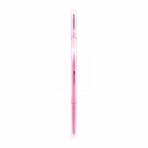 Малка овална молив за вежди с двойна глава и четка за вежди от естествен цвят, издръжлив и водоустойчив, който не е толкова просто