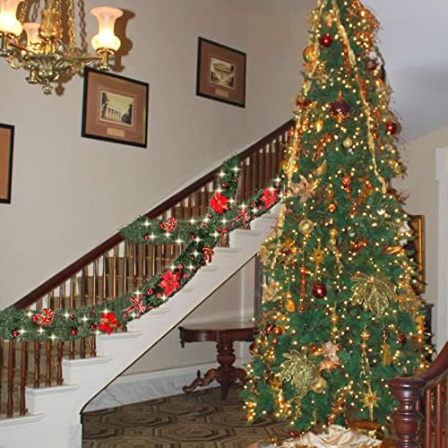 Коледна Гирлянда Giveble с дължина 9 метра, с Осветление, Коледна Гирлянда, за да Пелерини, Коледна Гирлянда 50 със Задно осветяване,
