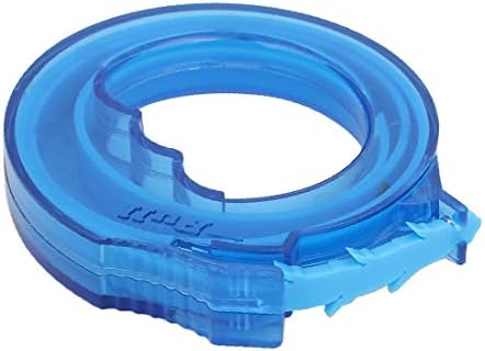 X-DREE 16.9-inch HDPE Изтичане на Запушват Отстраняване Cleaning Tool Blue(Herramienta de limpieza de removedor de obstrucción de drenaje de serpiente de drenaje de HDPE de 16.9 pulgadas, azul