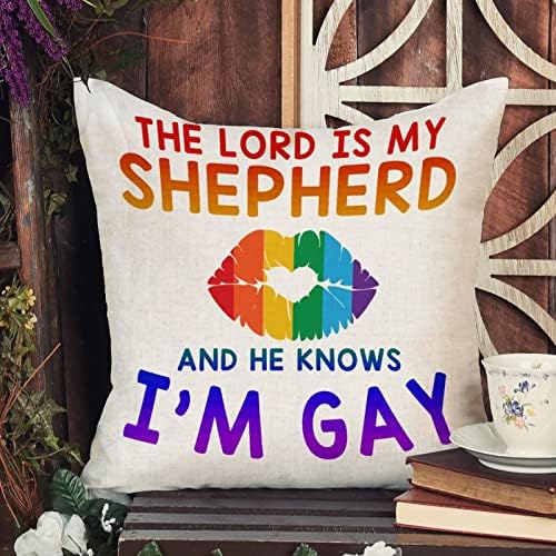 Дъга Равенство, Калъфка за Лесбийки, Гейове, ЛГБТК, Господ е Мой Пастир, и Той знае, че съм гей, Калъфка за възглавница, Калъфка, Романтичен