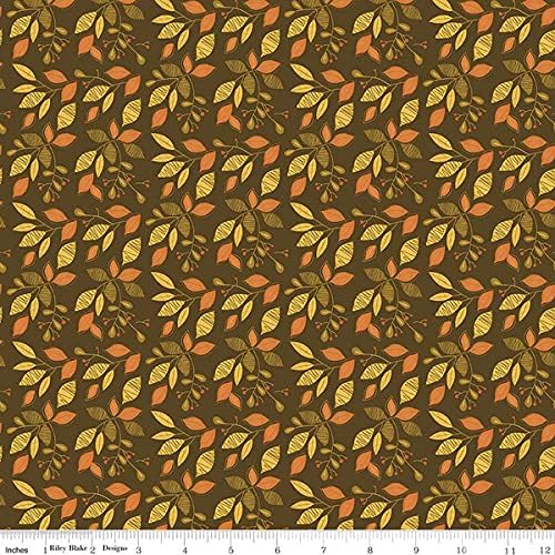 АДЕЛ есента, Санди Gervais, Есенни тъкани от тиквени жълъди, ватиран памук, дизайн Райли Блейк, пакет от 12 четвертаков мазнини,