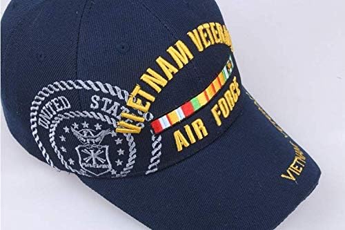 Менгло ВВС на САЩ е Ветеран от Войната във Виетнам Шапка Шапка С Бродерия бейзболна шапка С Козирка Шапка