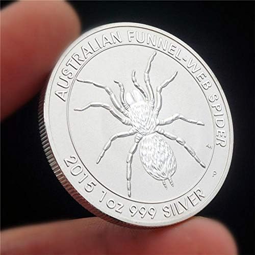 Открий Монети с Животни, Австралийски Паяк, със сребърно покритие Възпоменателни Монети, Копия Криптовалют, Любителски Колекционерски