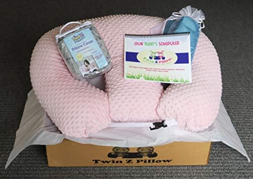Подаръчен комплект Twin Z Pillow Twin Silver - 1 1 Розов калъф + 1 Сив Калъф + + чанта + Двойно планер