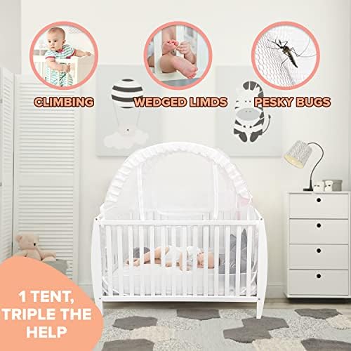Енергизиращ мрежа за бебешко креватче, защитна мрежа за бебешко креватче, heating, mosquito net, калъф с балдахин за детско