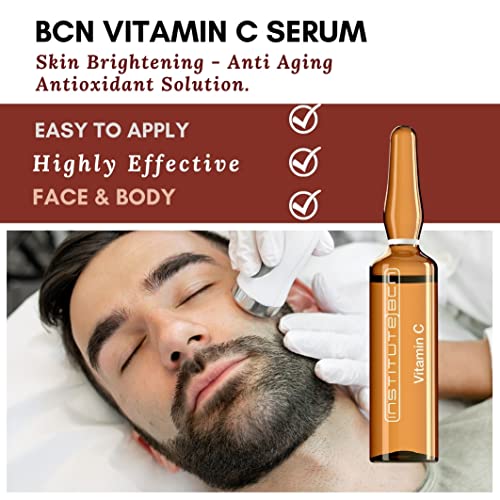 BCN Vitamin C Serum Ampoules |Чиста серум с витамин С за лице |Осветляющая кожата, Отстраняваща Тъмни петна, серум против Стареене