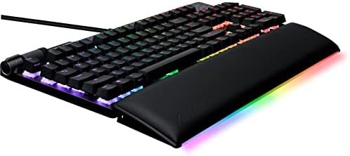 Детска клавиатура ASUS ROG Strix Flare II Animate RGB с възможност за гореща замяна, тактилни ключове ROG NX Brown, адаптивни led