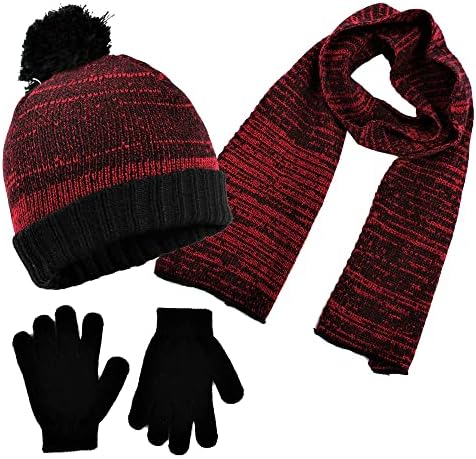 Комплект шапки, шалове и ръкавици за момчета Polarwear-Детски Зимни Аксесоари За студено време-Детски комплект шапки за еднократна
