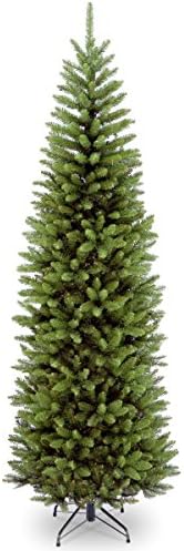 National Tree Company Изкуствена Тънка Коледно дърво, Зелено, Кралско смърч, Включва стойка с дължина от 9 фута и Изкуствена