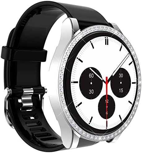 Съвместимост за Samsung Galaxy Watch 4 Classic 46 мм 42 мм (2021) Калъф-броня с покритие от КОМПЮТЪР с диаманти, Лъскава рамка с пайети,