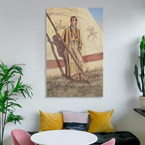 Стенно изкуство на коренните американски индианци, Малко Момиченце в палатката си близо До офиса, Домашната стая за момичета,