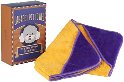Кърпи за кучета LAB4PET за сушене на кучета – Супер Впитывающее кърпа за сушене от микрофибър за домашни любимци – Големи