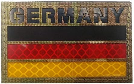 Инфрачервена Светоотражающая Нашивка с Флага на Германия, Немски Националното Знаме, Емблемата на Направи си сам, на морала, Тактическа