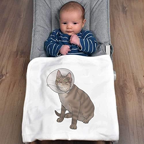 Детски Памучни одеало /Шал Azeeda 'Cat Wearing Cone' (BY00025081)