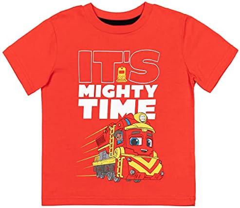 Тениска с графичен дизайн Mighty Express Нейт Brock Milo Момчета от 2 опаковки с Къс ръкав