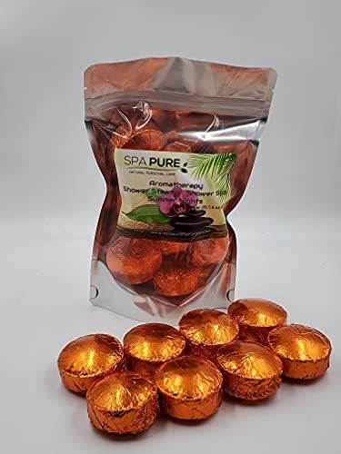 Ароматерапевтические бомбочки за душата Citrus Burst: Хапчета, Котел, Натурални Етерични масла (8 броя) Опаковка от 1