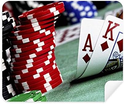 Множествена Покер Хазарт Снимка Чипове Плат За Почистване на Екрана за Пречистване на 2 елемента Замшевой Тъкан